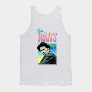 Tom Waits / Retro 90s Styled Aesthetic Design Tank Top